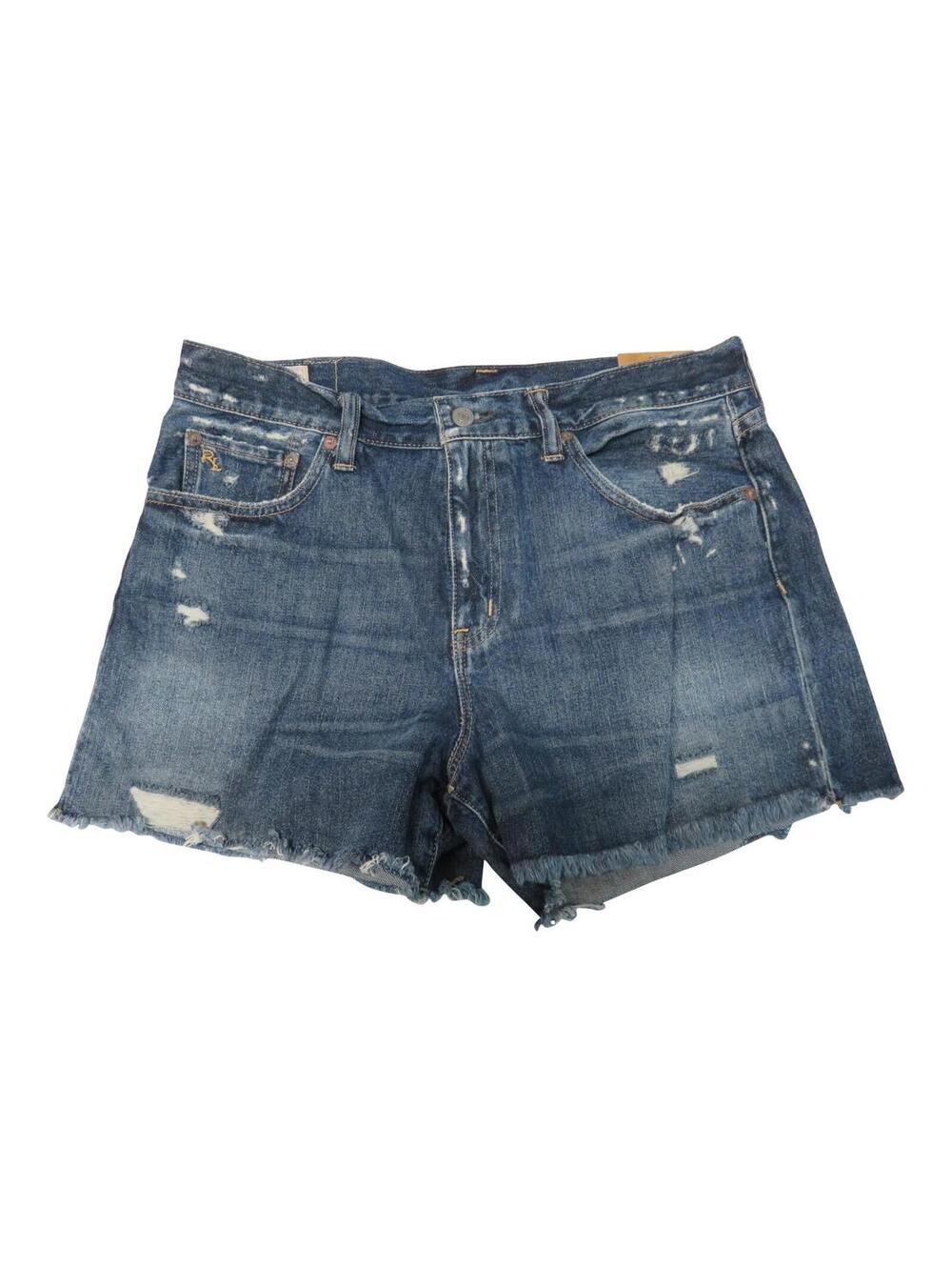 Polo  Ralph Lauren Womens Crosby Denim Blue Jean Shorts Kylie Wash Size 29 NWT